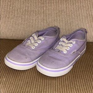 Vans Kids Lavender Canvas Sneakers
